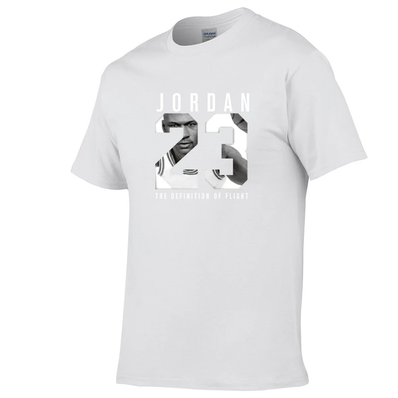 Летняя хлопковая футболка высокого качества модная повседневная с принтом Майкл