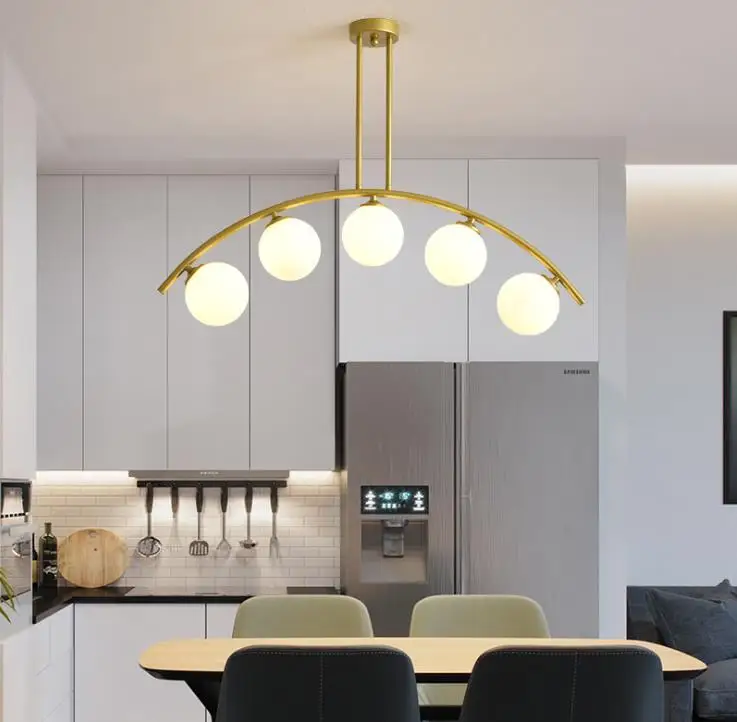 

Modern Glass Balls Chandelier Luxury Magic Bean LED Drop Light Living Room Kitchen Cafe Home Decoration Lighting Fixtures