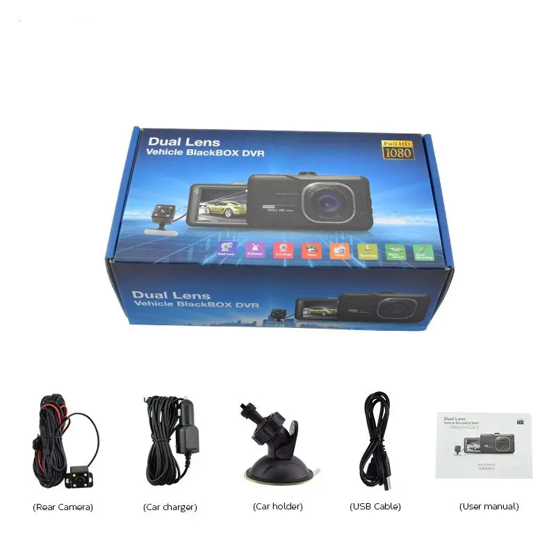 Автомобильный видеорегистратор автомобильная камера с двумя объективами Oncam T636