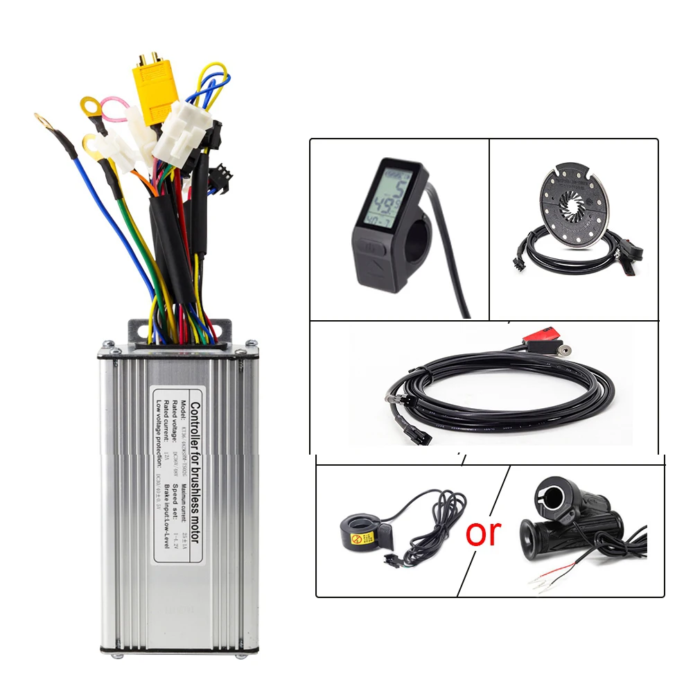 Комплект для преобразования электровелосипеда 500 Вт с контроллер KT 36 в 48 дисплей