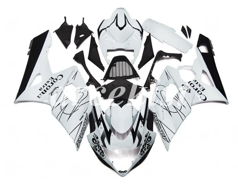

4 подарки Новый ABS мотоцикл полный обтекатель комплект подходит для Suzuki GSX-R1000 K5 2005 2006 GSXR1000 05 06 Кузов Набор Белый