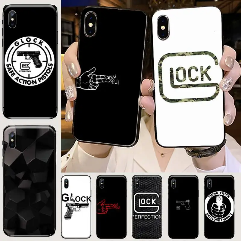 Чехол для телефона Glock Handgun iPhone 11 12 mini pro XS MAX 8 7 6 6S Plus X 5S SE 2020 XR