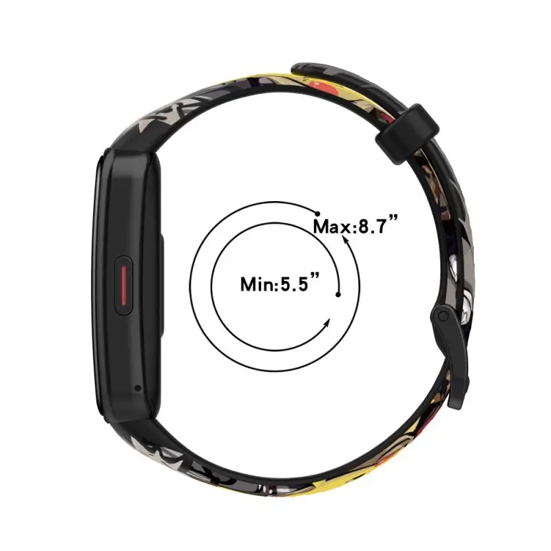 Ремешок силиконовый для Huawei Band 6/Honor Band6 сменный спортивный браслет смарт-часов