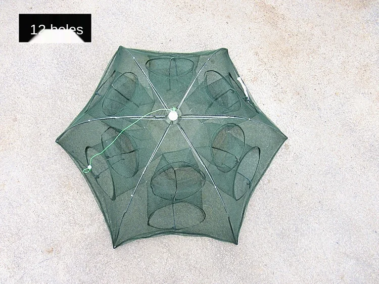 

4-20 Holes Fishing Net Folded Portable Hexagon Fish Network Casting Nets Crayfish Shrimp Catcher Tank Trap Cages Mesh Tra