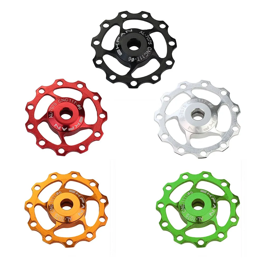 

1Pcs Bicycle Steel Bearing Derailleur 11T Mountain Road Bike Rear Derailleur Pulley Roller Bike Rear Derailleur Guide Wheel