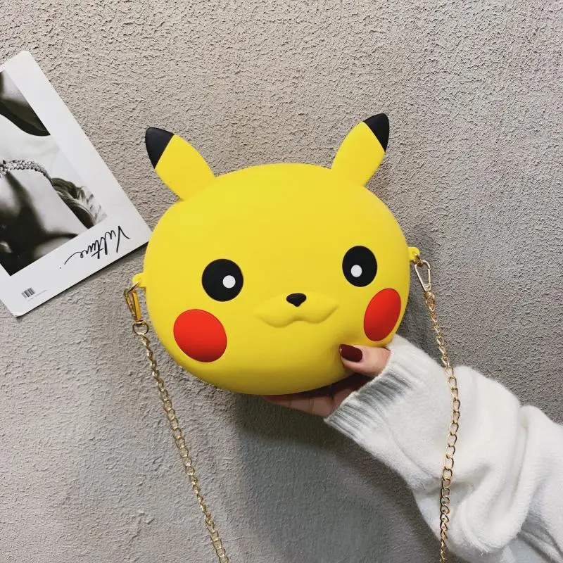 Экшн-модель Пикачу игрушки силиконовая сумка для телефона на одно плечо через