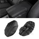 Для Nissan X-Trail Rogue 2014-2020, внутренняя центральная консоль из микрофибры и кожи, крышка подлокотника, черная обшивка эластичной лентой