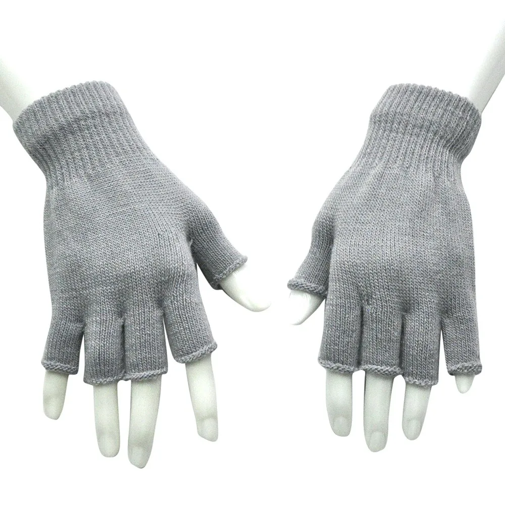

Unisex Gloves Mitten Fingerless Knitted Crochet Half-Fingers Adult Warm Winter winter gloves rekawiczki handschoenen guantes#F15