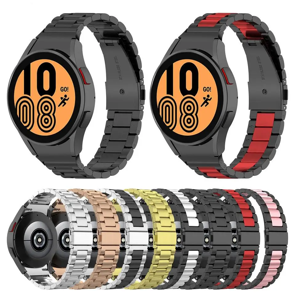 

Steel Watchband For Samsung Galaxy Watch 4 Classic 46MM 42MM / Galaxy4 40mm 44mm SmartWatch Wristband Bracelet Strap Metal Belt
