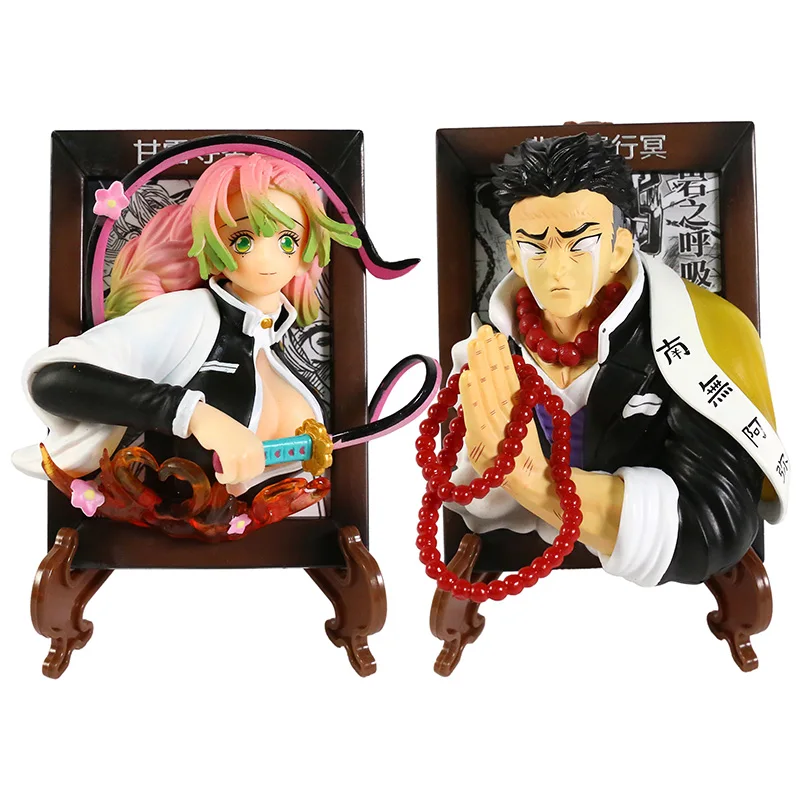 

Истребитель демонов Himejima Gyoumei Kanroji Mitsuri ПВХ фигурка модель игрушки Коллекционная кукла