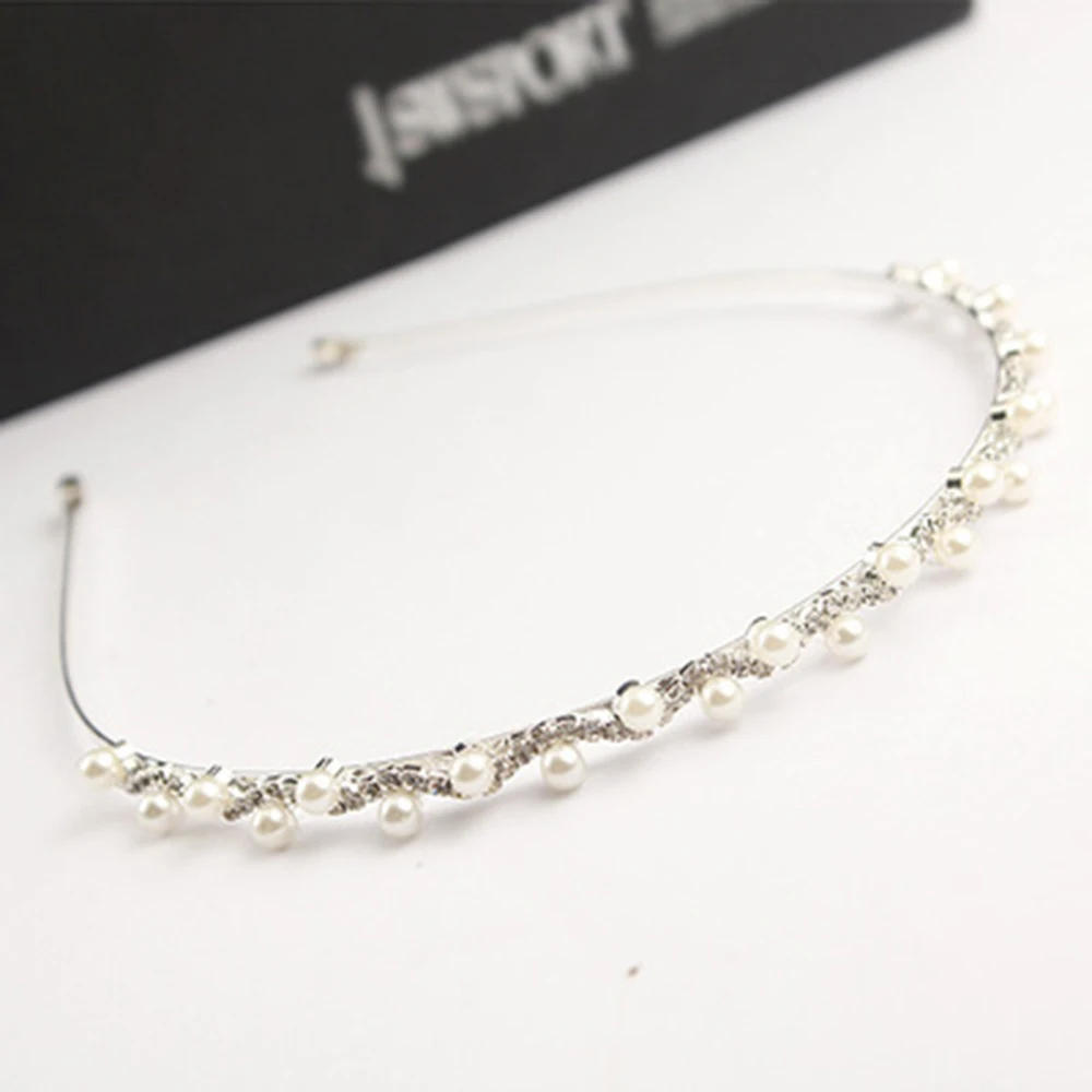 Модная новинка жемчужная повязка для волос женщин аксессуары роскошная длинная