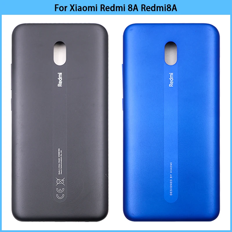 New For Xiaomi Redmi 8A Battery Back Cover Plastic Panel Rear Door Housing Case No NFC contact Replace | Мобильные телефоны и