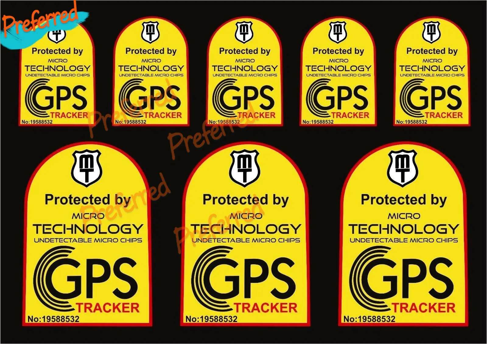 

GPS Sign Decal Set Sticker Vinyl Graphic Logo Adhesive Kit High Quality 8 Pcs for Auto Motocross Racing Trunk Wall Sticker Decal