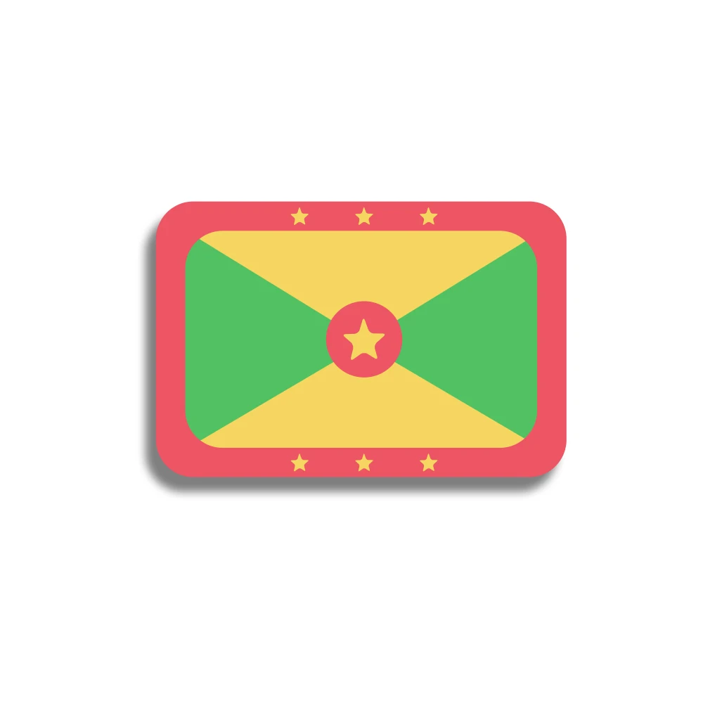 

Grenada Flag Brooch Large Patriotic Badge Acrylic Lapel Pin For Backpacks Hat Shirt Scarf Buckle Jewelry Wholesale