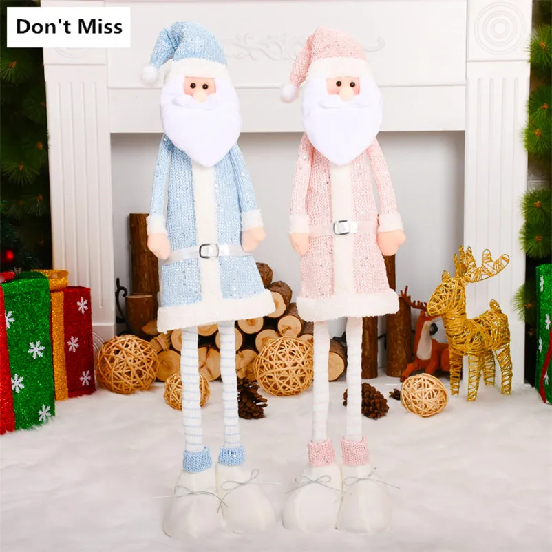 Рождественская елка Декор выдвижной Санта Клаус игрушка рождественские фигурки