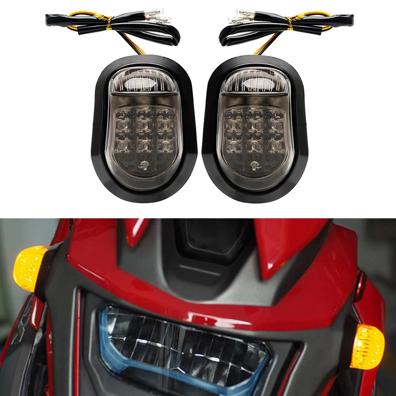 

Super Bright 1 Pair Indicators Shockproof Waterproof Motorcycle Turn Signal 9LED Lights Durable