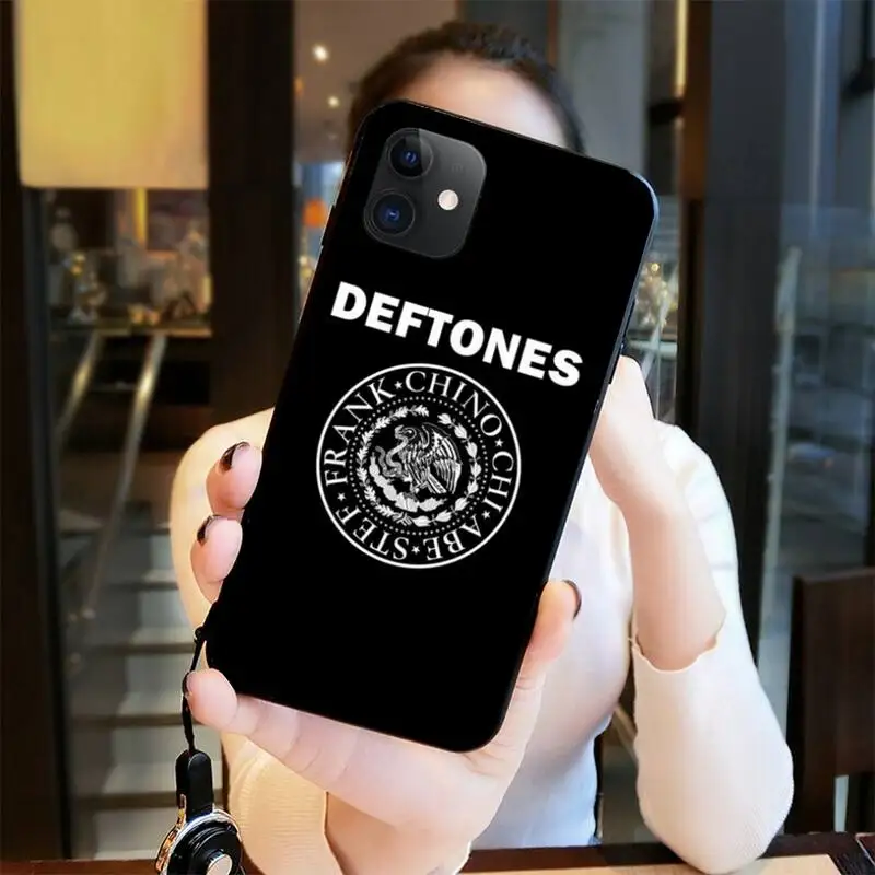 Модный черный чехол для мобильного телефона с постером музыкальной группы Deftones
