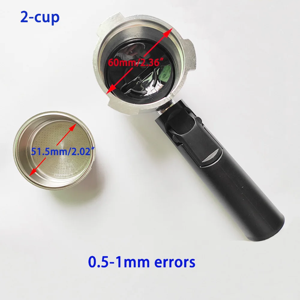 51mm Pressurized coffee Handle Portafilter And Filter Basket for Professional Espresso Coffee Maker Accessory