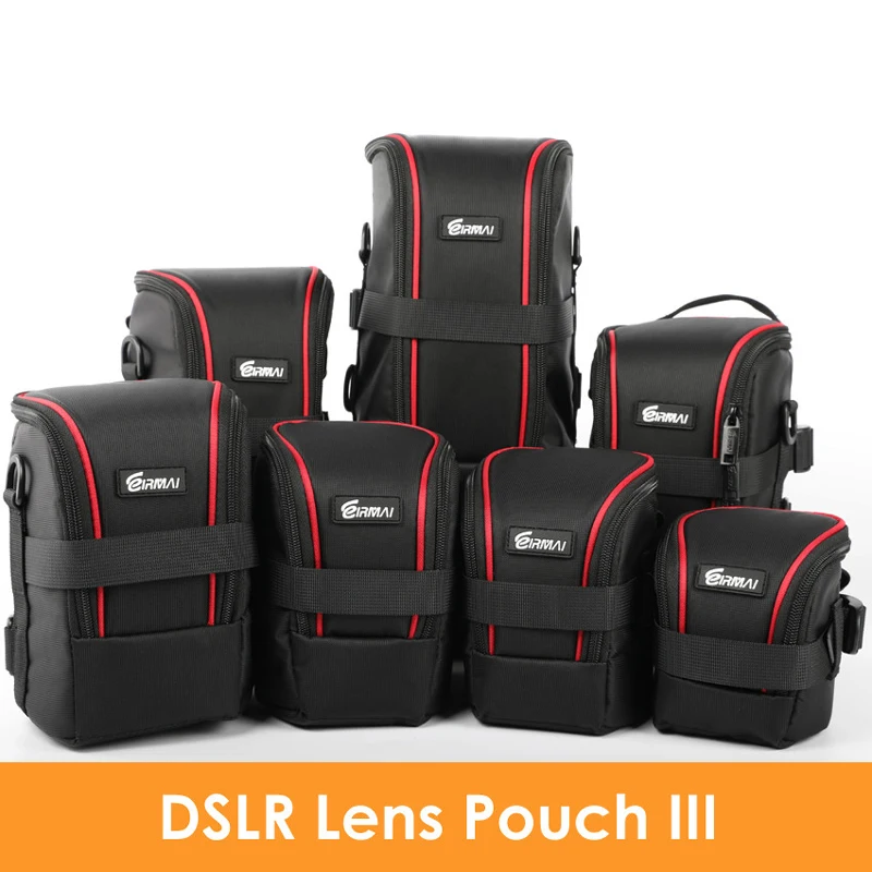 

Upgraded EIRMAI Nylon Functional Lens Bags DSLR Camera Lenses Pouch Bag High Quality Lens Case EIRMAI Waterproof SLR Lens Pouch