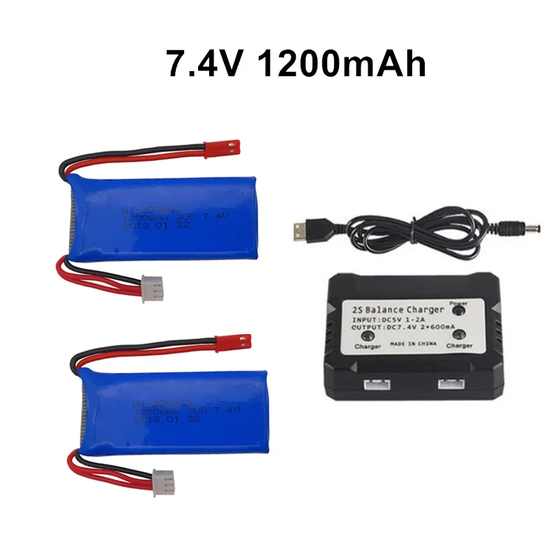 Lipo аккумулятор 7 4 В 1200 мАч с зарядным устройством ЕС для YiZhan X6 MJX X101 X102h