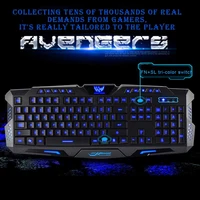 m200 electronic games three color backlit keyboard mechanical hand feel laptop wired keyboard