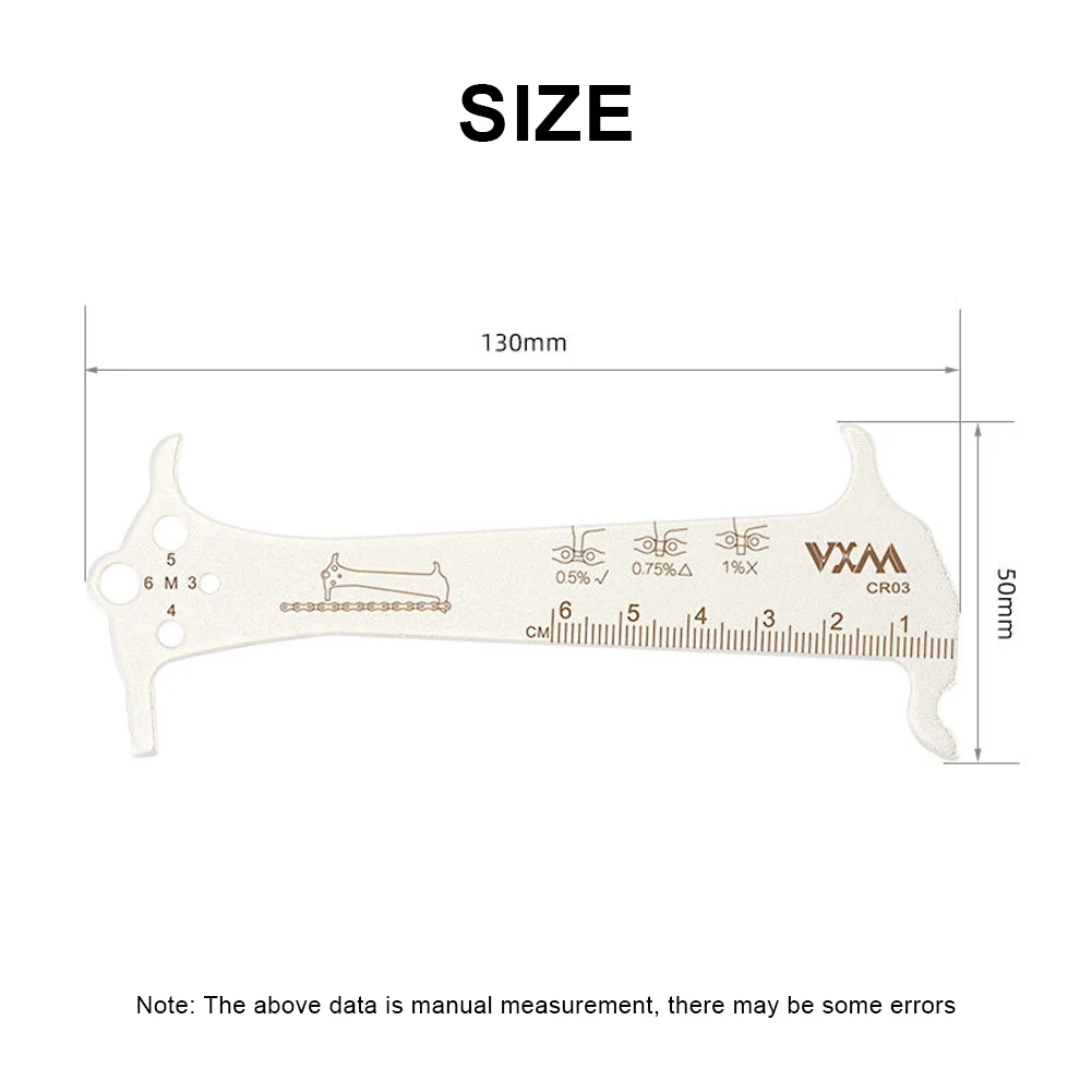 

3 in 1 Bicycle Chain Checker Bike Wear Indicator Gauge Measuring Ruler Tool for Mountain and Road Bikes and Folding Bicycle