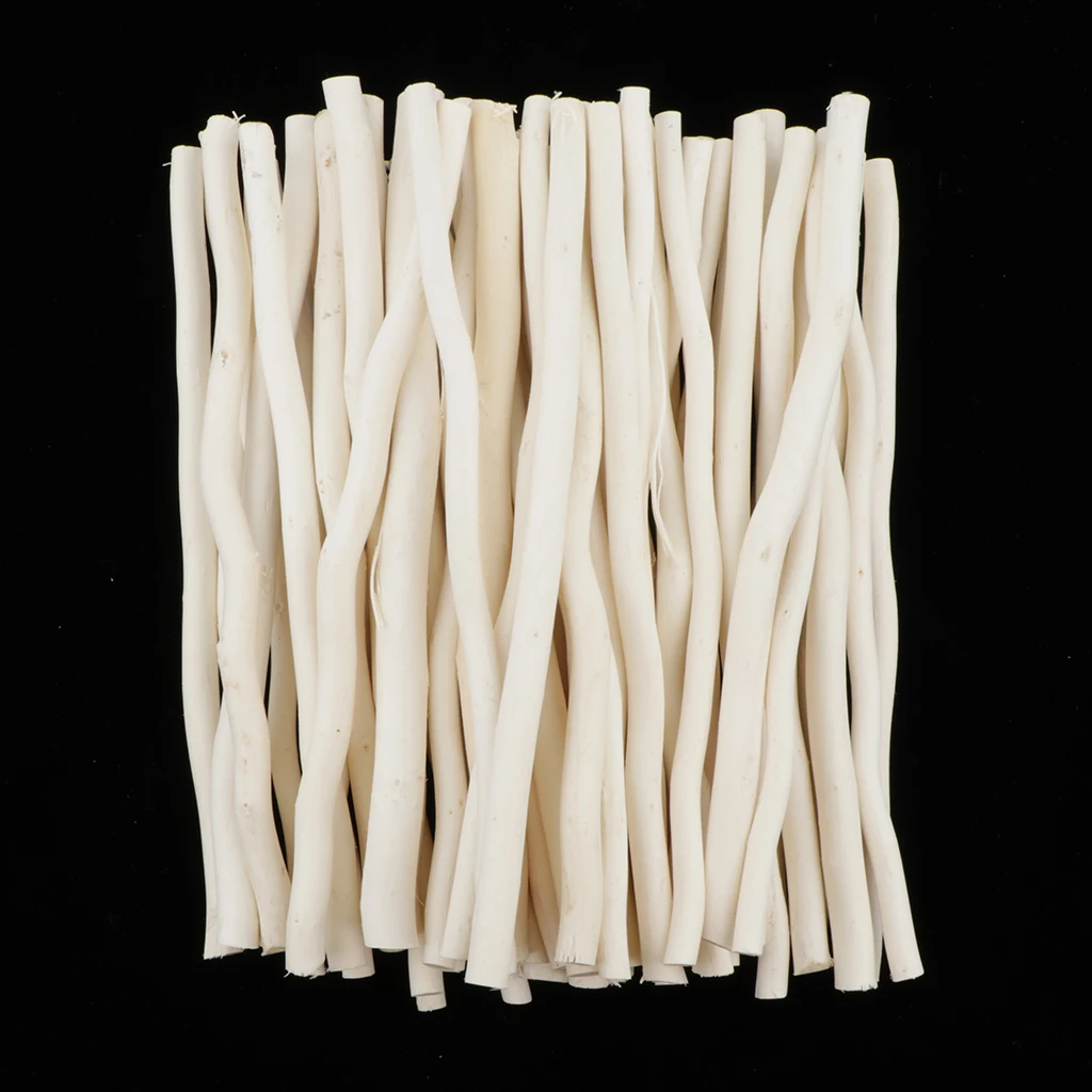 

Bundle of 50 Wooden Sticks for DIY Crafts, Natural Branches for Floristry, Wreath Making and Home Decor, 20cm, 50 Pieces