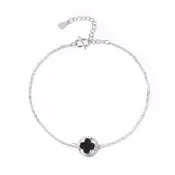 

Four-leaf Bracelets and Bracelets Red and Black Korean Version of The Classic Fashion Style Women Fashion Jewelry Wholesale 002