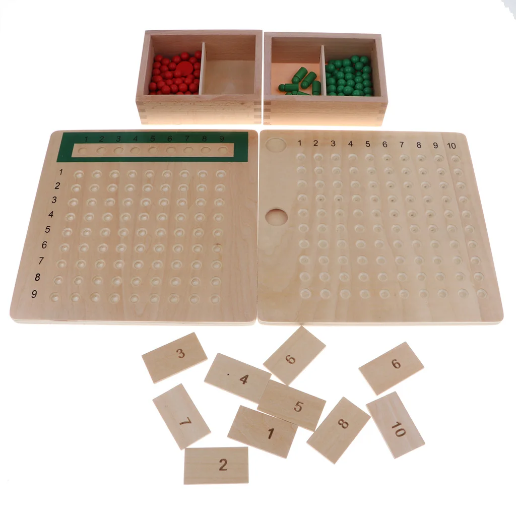 

Montessori Math Material, Educational Wooden Toys for Children And Preschoolers