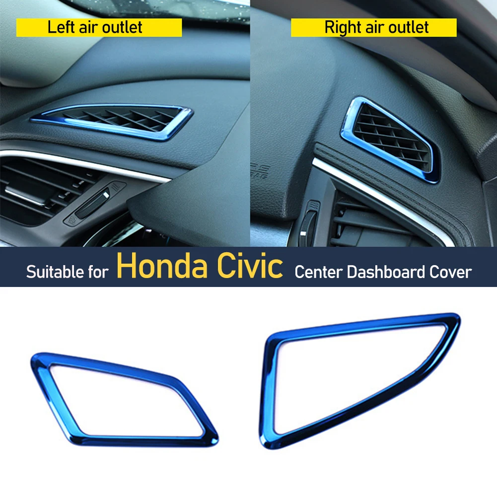 

2 шт., наклейки на приборную панель автомобиля 10 поколения Honda Civic 2016 2017 2018 2019 2020