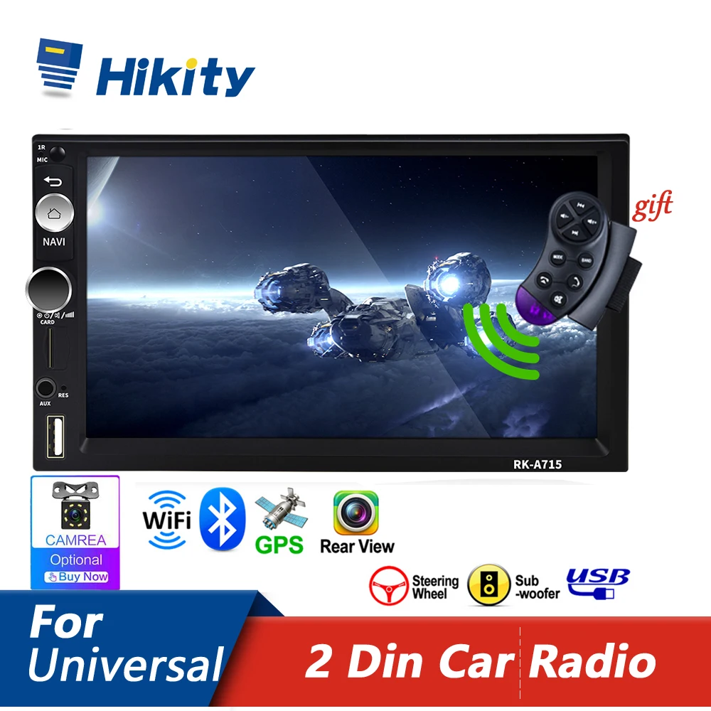 Автомагнитола Hikity мультимедийный плеер на Android с 7 &quotэкраном GPS для Nissan Toyota Kia RAV4
