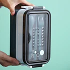 Ланч-бокс Bento для детей, детский офисный двухслойный портативный уличный контейнер для хранения пищи с подогревом