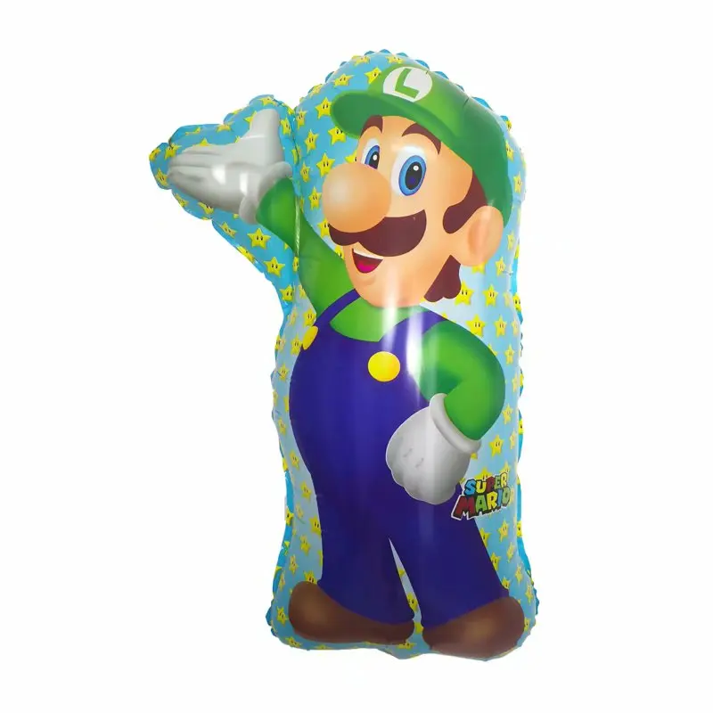 

10pcs Red Green Super Mario Foil Balloons Cartoon Mario Luigi Bros Mylar Helium Air Globos Birthday Party Decorations Kids Toys