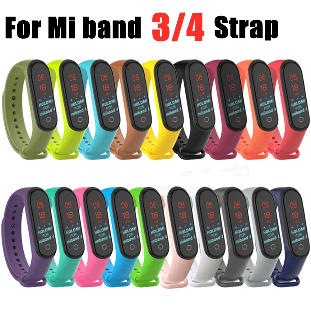 Цветной браслет mi band 4, аксессуары для браслетов pulseira mi band 4, сменный силиконовый ремешок для xiaomi mi4, умный Браслет