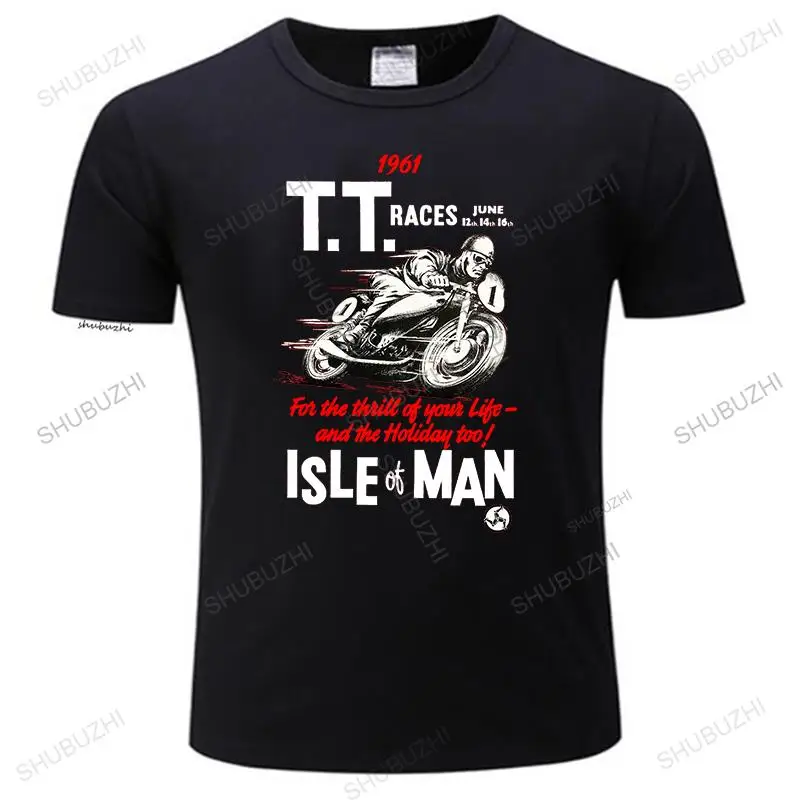 

Men Cotton o-neck T Shirt Summer shubuzhi Tshirt Isle Of Man TT 1961 Mens di Stampa T-Shirt Design Tee women unisex tee-shirt