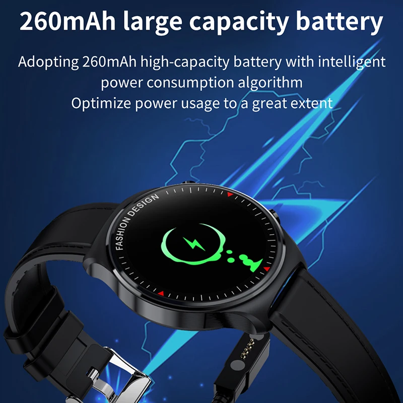 360*360 HD 1.32 Screen Smart Watch Men Large Battery Bluetooth Call Music Player Link TWS Headset Steel Strap Smartwatch For | Электроника