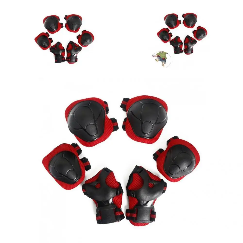 

Safety Protective Gears Strong Toughness Portable Drop-resistant Kids Knee Elbow Wrist Guard Pads