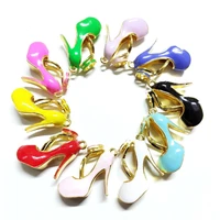 10pcs high heel shoe charms for women diy jewelry accessories s3