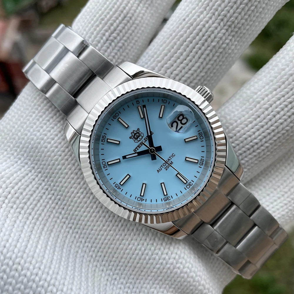 

STEELDIVE 1933 Men's Diving Watch 200m Waterproof Stainless Steel Sapphire Mirror Date Just NH35 Automatic mechanical Watch