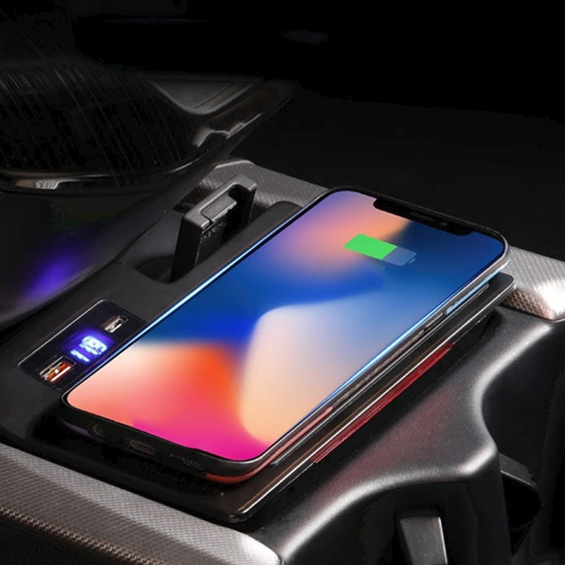 15 Вт автомобильное беспроводное зарядное устройство QI для быстрой зарядки