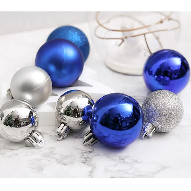 8cm/24pcs Christmas Xmas Tree Ball christmas ball christmas decorations for Home Christmas decorations Gift
