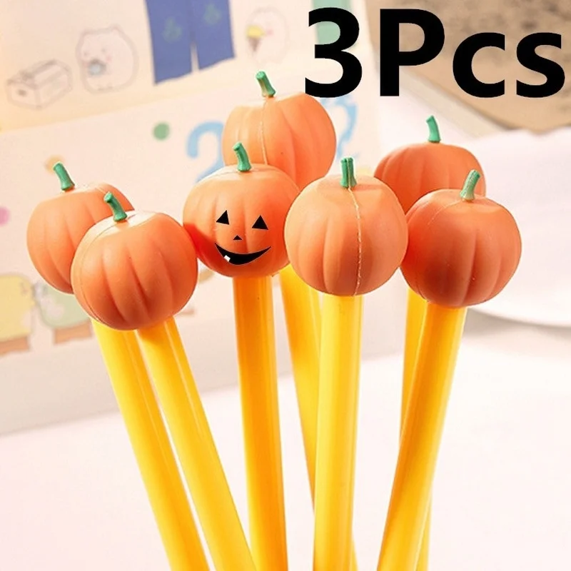 

Cute Cartoon Pumpkin Style Gel Pen Creative Plastic Replaceable Pen Refill Gel Pen Sign Pen Student Supplies
