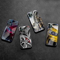 sports cool car man phone case tempered glass for iphone 13 12 mini 11 pro xr xs max 8 x 7 plus se 2020 cover