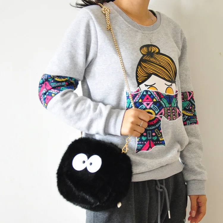 Аниме милая сумочка Totoro Fairydust плюшевая мягкая сумка через плечо Susuwatari Наплечные