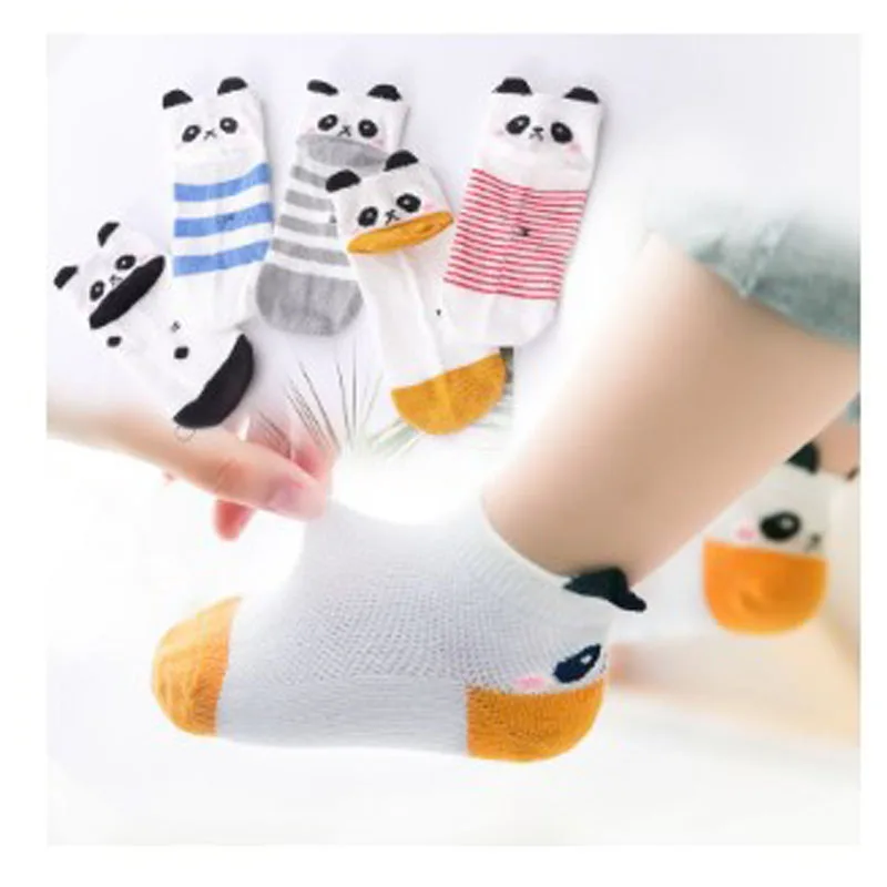 

Summer Thin Solid Color Children's Cotton Mesh Socks