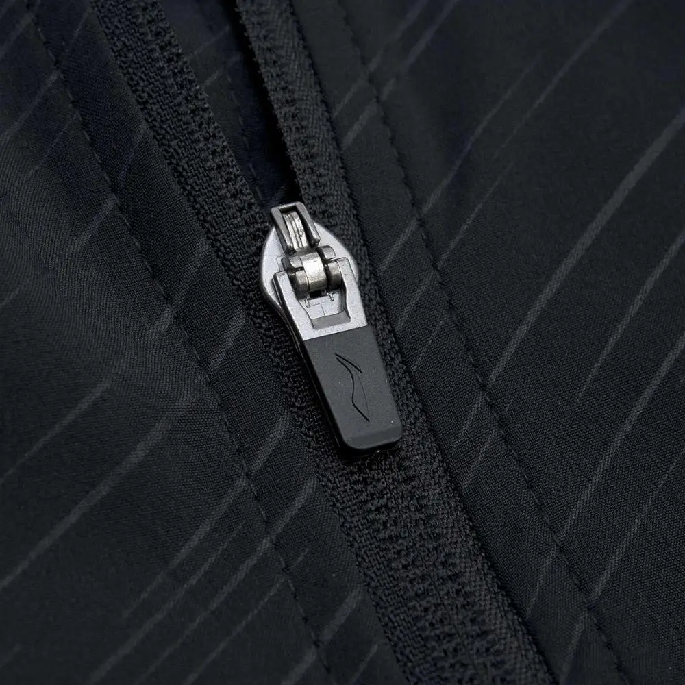 Мужская ветровка для бадминтона Li Ning дышащая спортивная куртка из 91.1% полиэстера