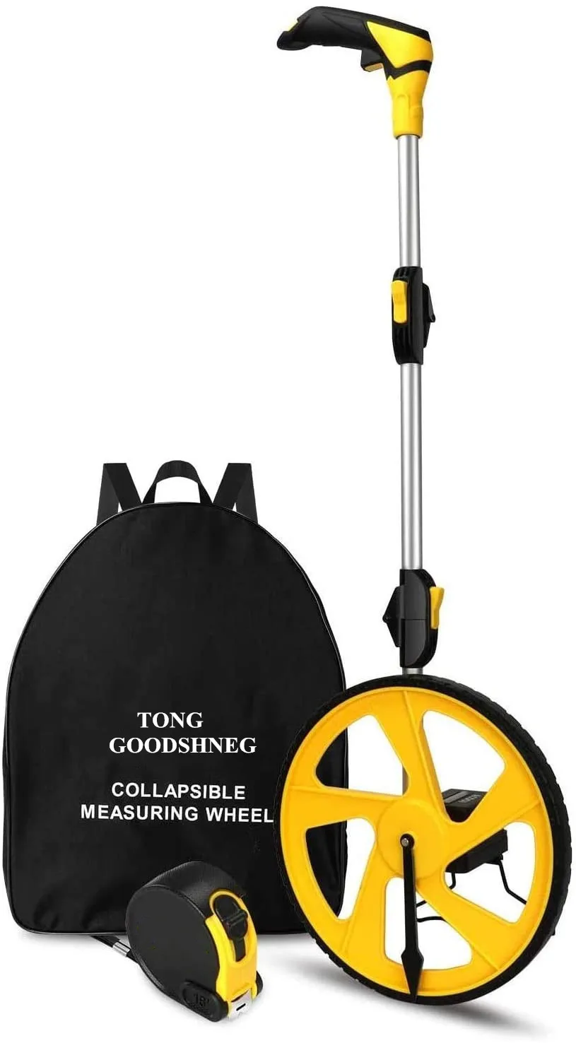 Mechanical Distance Measuring Wheel,Handheld Collapsible Measure  Industrial Measuring Wheel with Backpack Tape Measuring Tools