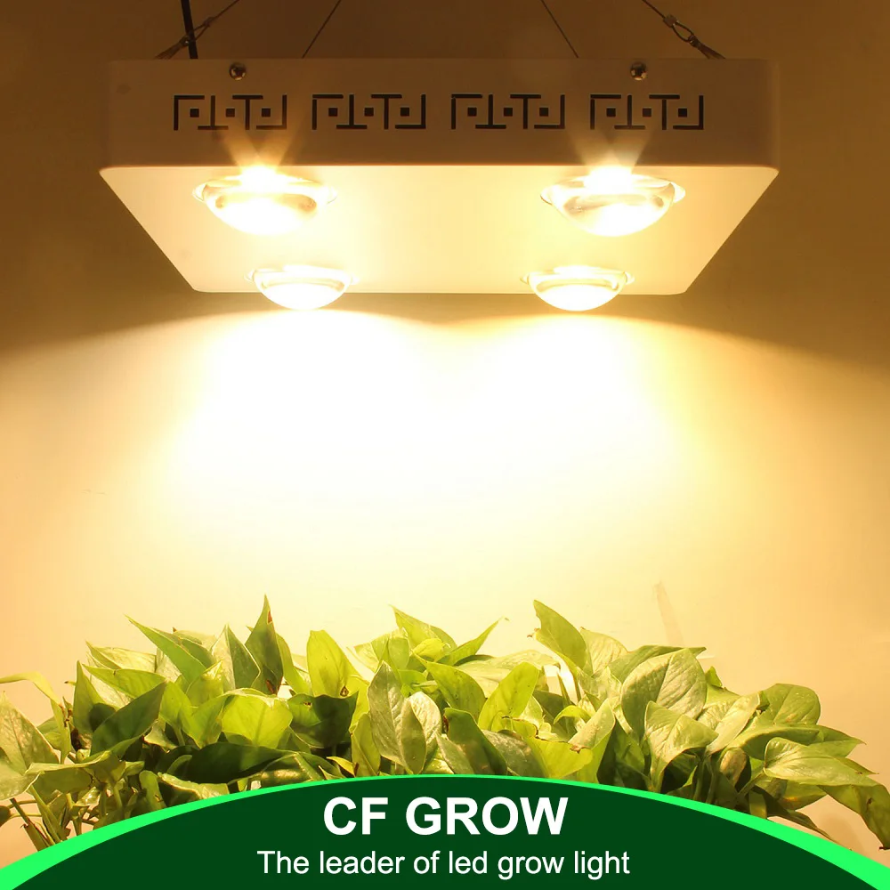 

С регулируемой яркостью CREE CXB3590 400W COB светодиодный Grow светильник полный спектр 48000LM = HPS 600 Вт лампа для выращивания комнатных растений рост св...