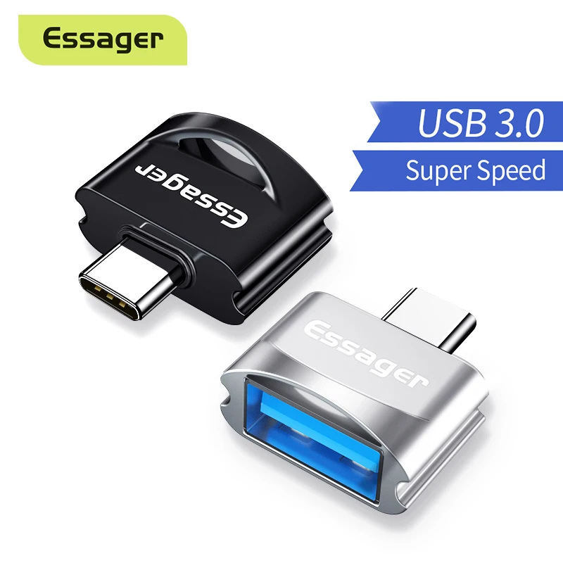 Essager Кабель с разъемом USB типа C OTG адаптер для Samsung Note 10 Xiaomi mi Oneplus 7 Pro USBC разъем