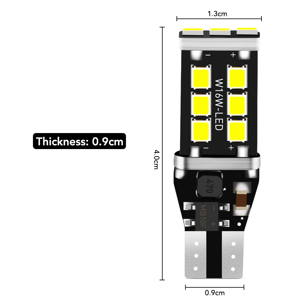 2pcs W16W T15 T16 LED Bulbs Canbus Error Free Backup Reverse Lights 921 912 Car Reversing Lamp Xenon White | Автомобили и